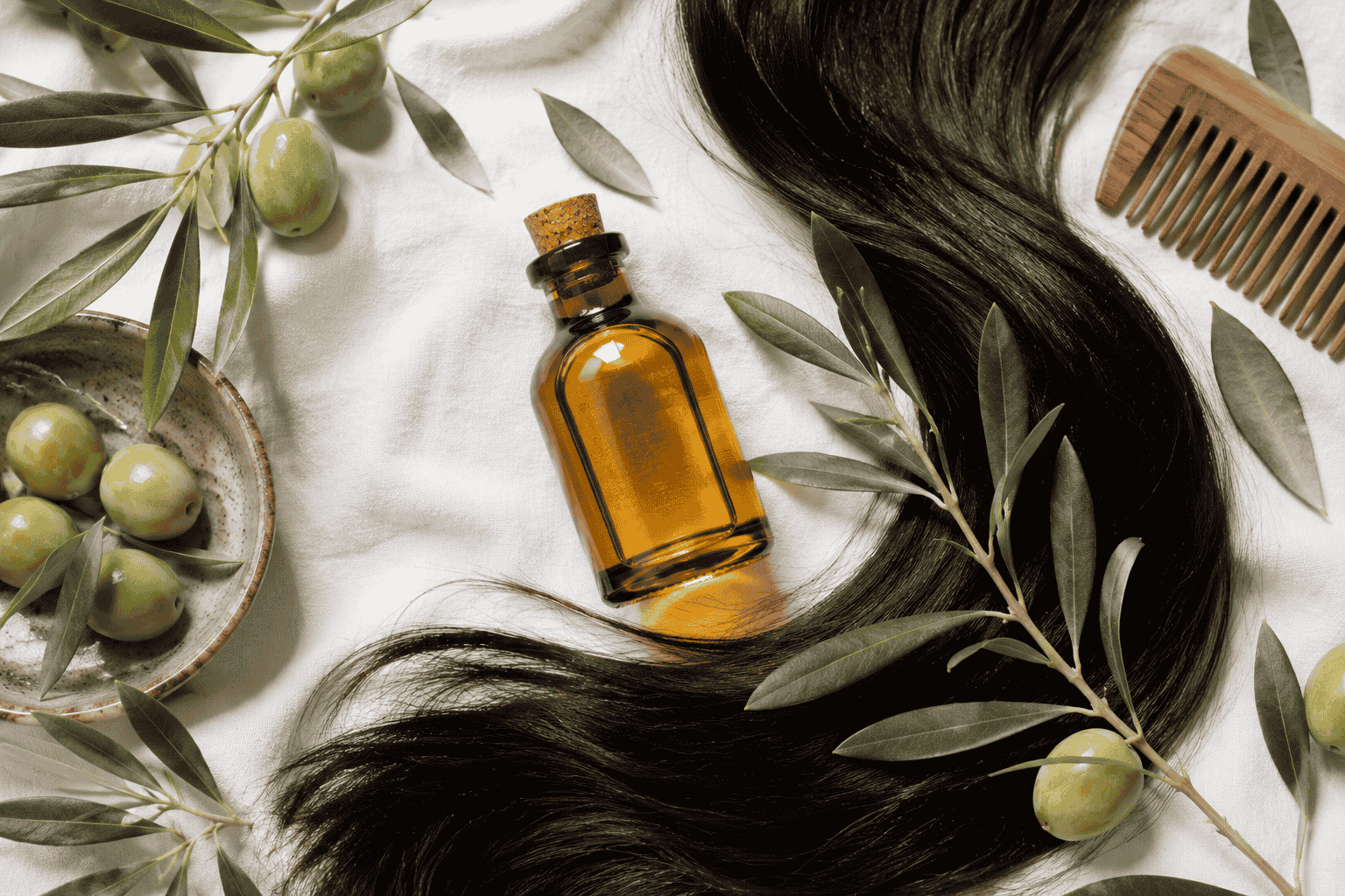 Olive Oil Benefits for Hair — Growth, Grey Hair & Hair Mask Guide